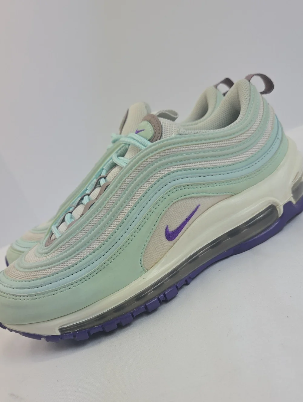 Nike Women’s Mint & Purple Air Max 97 Sneakers